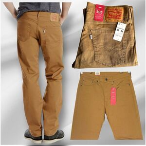 Levi's 505 Straight Fit Men’s W32 L34 2-Way Comfort Stretch Slub Twill Jeans